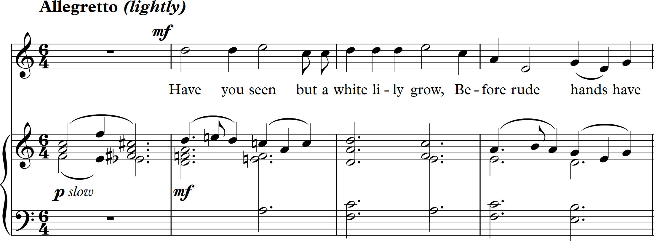 Musical incipit for this work
